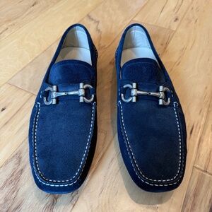 Ferragamo Navy Drivers